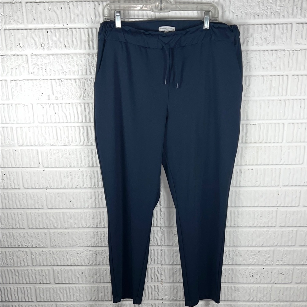 Maison d’ Amelie Navy Stretchy Dress Pants